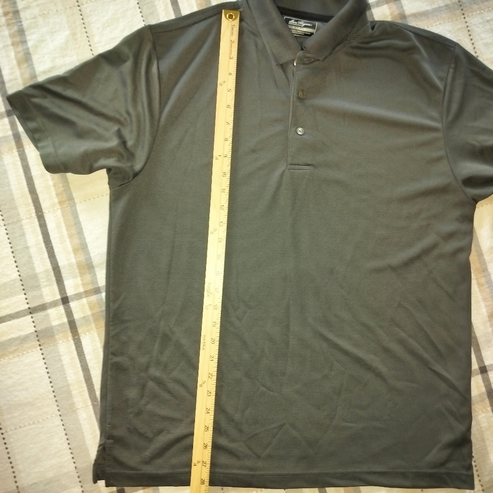 Ben Hogan Mens Ventilated Performance Polo Gray Sz L Athleisure Sporty Casual - Picture 5 of 6